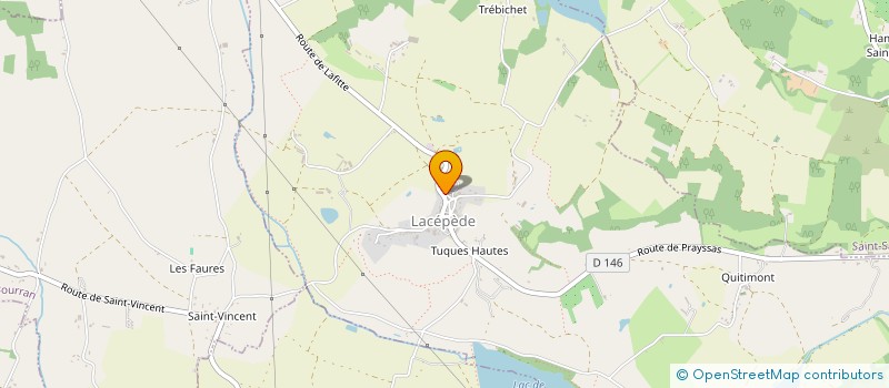 localisation de l'entreprise COMMUNE DE LACEPEDE  LACEPEDE