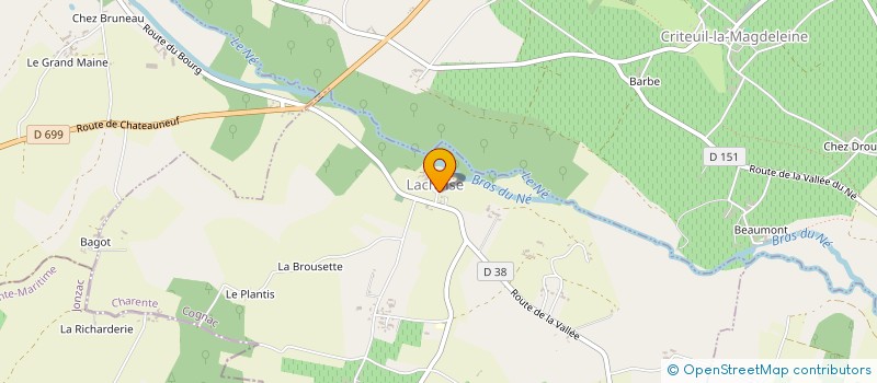 localisation de l'entreprise COMMUNE DE LACHAISE  LACHAISE