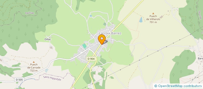 localisation de l'entreprise COMMUNE DE LACROIX BARREZ  LACROIX-BARREZ