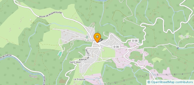 localisation de l'entreprise COMMUNE DE LACROUZETTE  LACROUZETTE