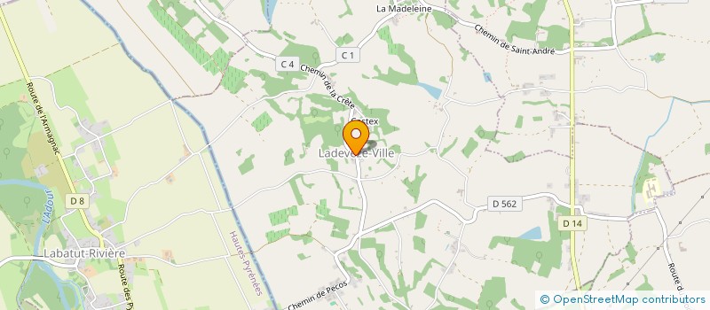 localisation de l'entreprise COMMUNE DE LADEVEZE VILLE  LADEVEZE-VILLE