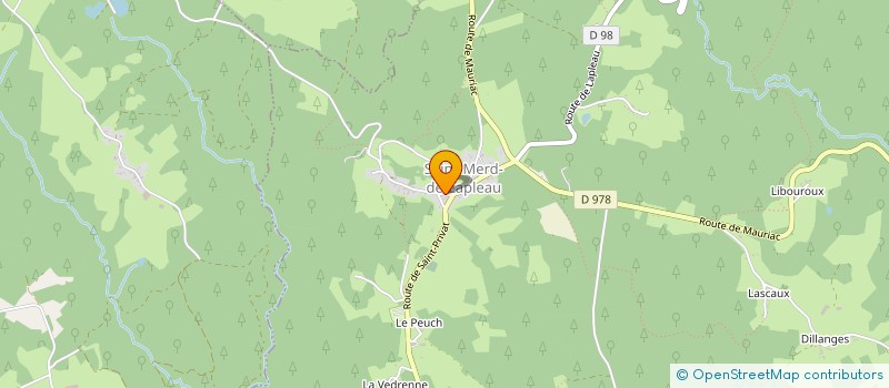 localisation de l'entreprise COMMUNE DE LAFAGE SUR SOMBRE  LAFAGE-SUR-SOMBRE