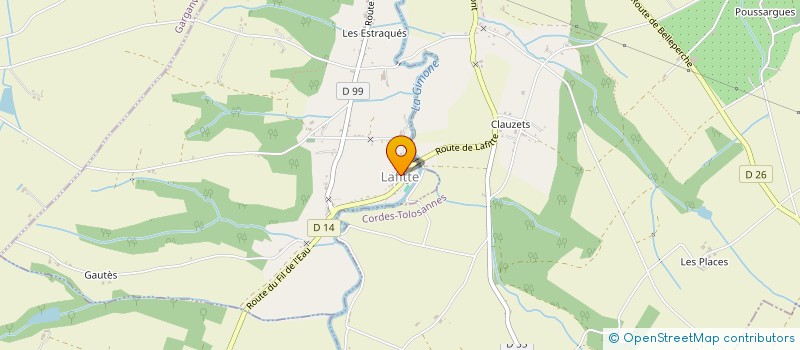 localisation de l'entreprise COMMUNE DE LAFITTE  LAFITTE