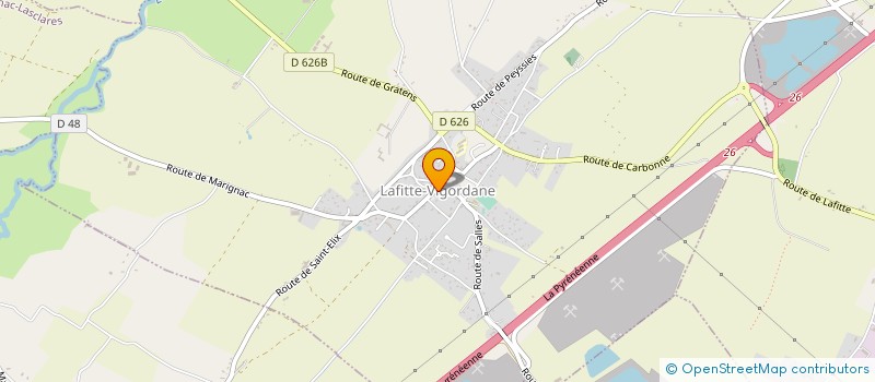 localisation de l'entreprise COMMUNE DE LAFITTE VIGORDANE  LAFITTE-VIGORDANE