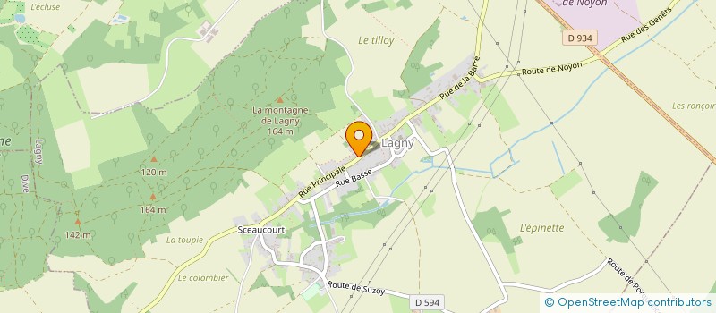 localisation de l'entreprise COMMUNE DE LAGNY  LAGNY