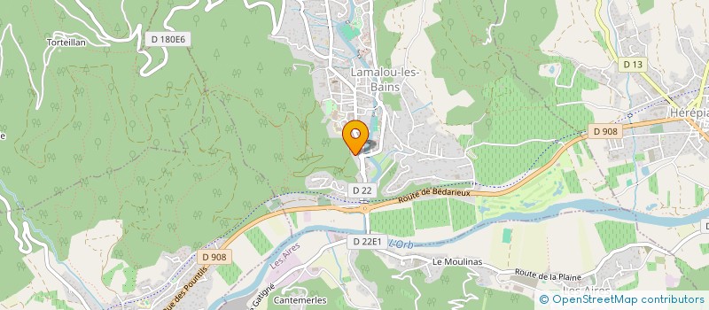 localisation de l'entreprise COMMUNE DE LAMALOU-LES-BAINS  LAMALOU-LES-BAINS