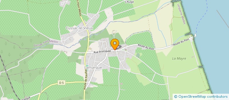 localisation de l'entreprise COMMUNE DE LAMARQUE  LAMARQUE