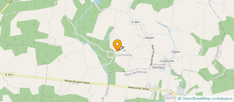 localisation de l'entreprise COMMUNE DE LAMOTHE  LAMOTHE