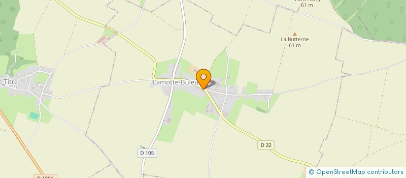 localisation de l'entreprise COMMUNE DE LAMOTTE BULEUX  LAMOTTE-BULEUX