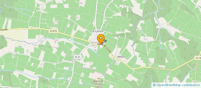 localisation de l'entreprise COMMUNE DE LANDERROUAT  LANDERROUAT