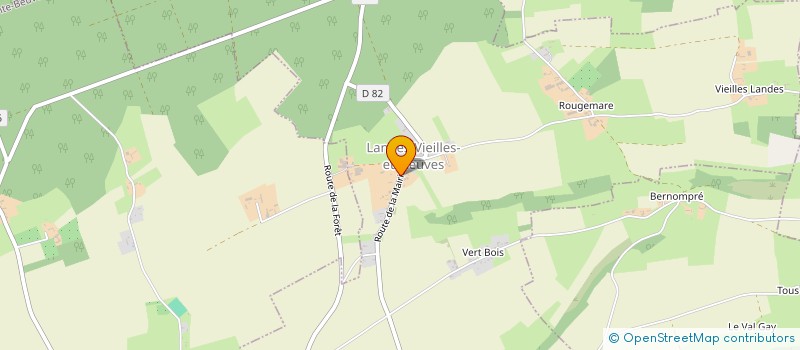 localisation de l'entreprise COMMUNE DE LANDES VIEILLES ET NEUVES  LANDES-VIEILLES-ET-NEUVES