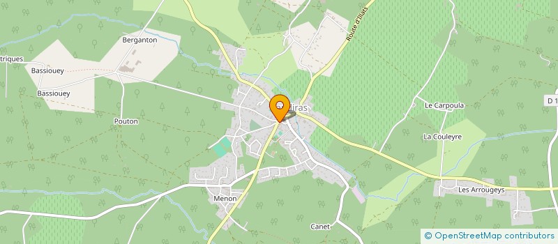 localisation de l'entreprise COMMUNE DE LANDIRAS  LANDIRAS