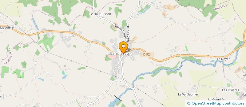 localisation de l'entreprise COMMUNE DE LANDISACQ à LANDISACQ
