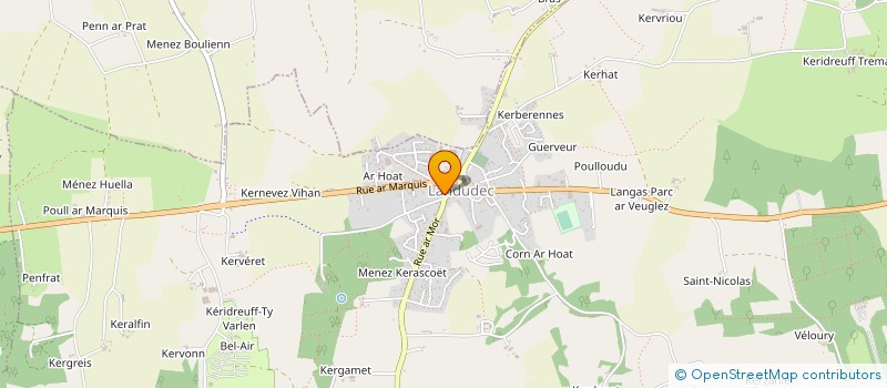 localisation de l'entreprise COMMUNE DE LANDUDEC  LANDUDEC