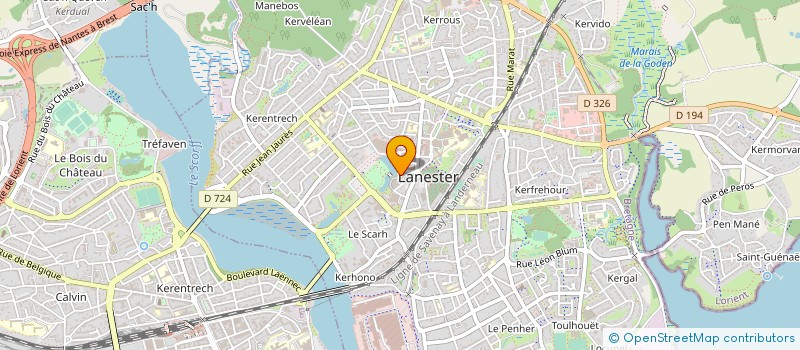 localisation de l'entreprise COMMUNE DE LANESTER à LANESTER