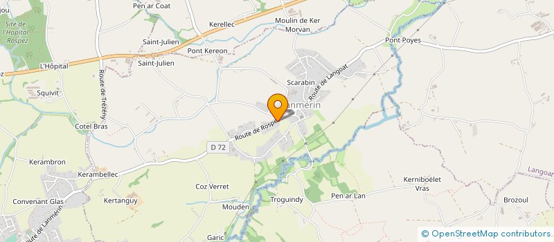 localisation de l'entreprise COMMUNE DE LANMERIN  LANMERIN