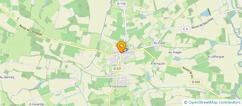 localisation de l'entreprise COMMUNE DE LANNEPAX  LANNEPAX