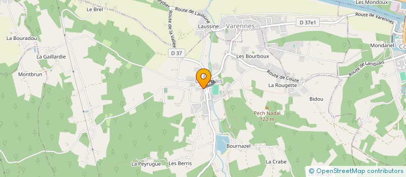 localisation de l'entreprise COMMUNE DE LANQUAIS  LANQUAIS