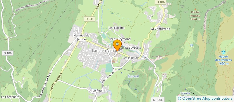 localisation de l'entreprise COMMUNE DE LANS EN VERCORS  LANS-EN-VERCORS