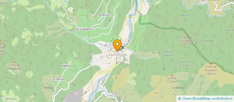 localisation de l'entreprise COMMUNE DE LANTOSQUE  LANTOSQUE