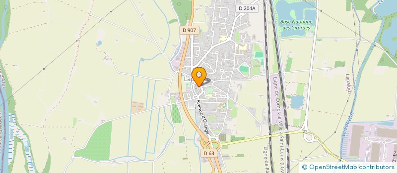 localisation de l'entreprise COMMUNE DE LAPALUD  LAPALUD