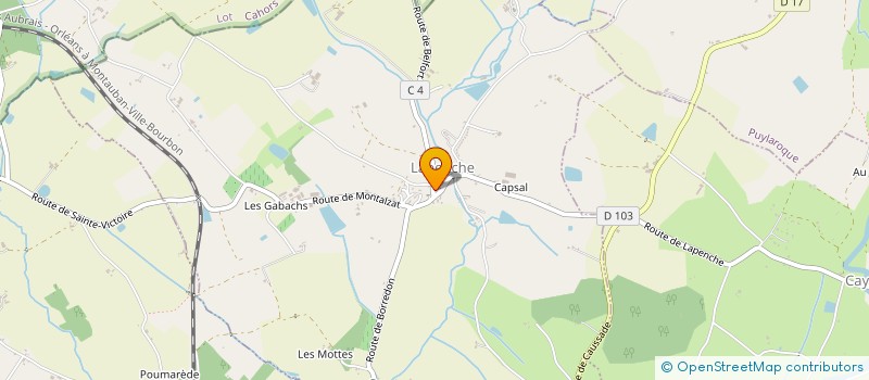 localisation de l'entreprise COMMUNE DE LAPENCHE  LAPENCHE