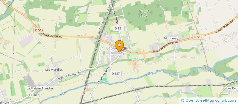 localisation de l'entreprise COMMUNE DE LAPEYROUSE-MORNAY  LAPEYROUSE-MORNAY