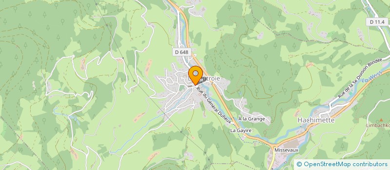 localisation de l'entreprise COMMUNE DE LAPOUTROIE  LAPOUTROIE