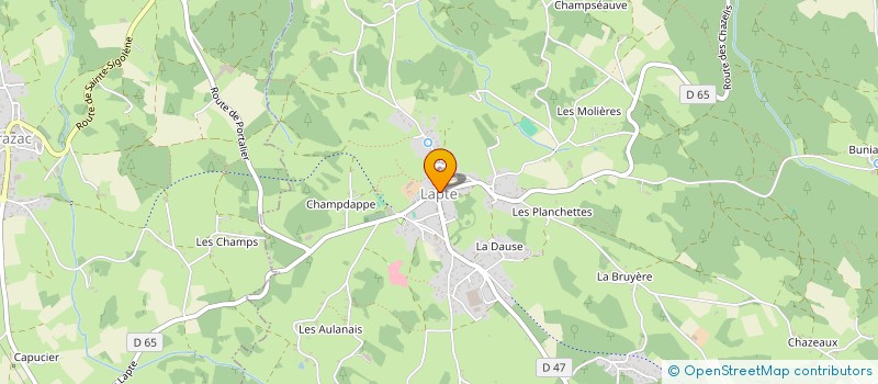 localisation de l'entreprise COMMUNE DE LAPTE  LAPTE