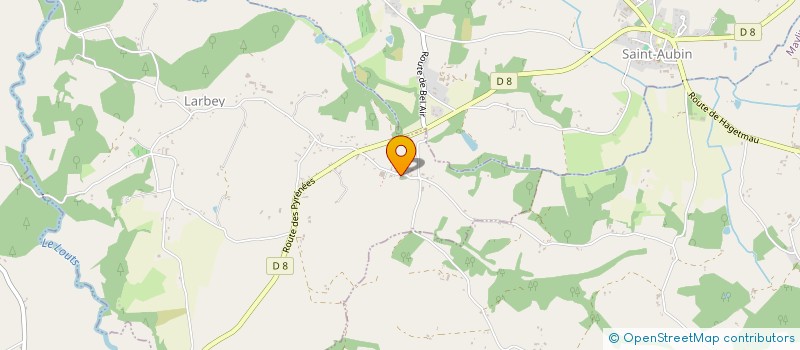 localisation de l'entreprise COMMUNE DE LARBEY  LARBEY