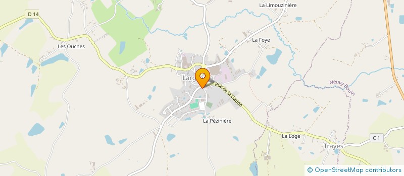 localisation de l'entreprise COMMUNE DE LARGEASSE  LARGEASSE