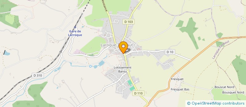 localisation de l'entreprise COMMUNE DE LAROQUE TIMBAUT  LAROQUE-TIMBAUT