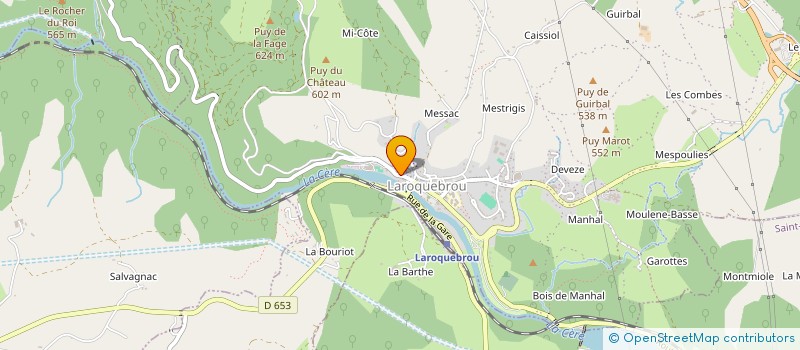 localisation de l'entreprise COMMUNE DE LAROQUEBROU à LAROQUEBROU