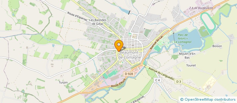 localisation de l'entreprise COMMUNE DE LARRAZET  LARRAZET