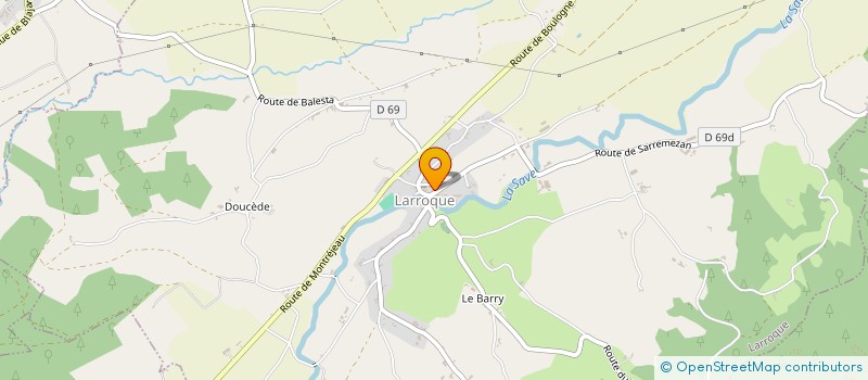 localisation de l'entreprise COMMUNE DE LARROQUE  LARROQUE