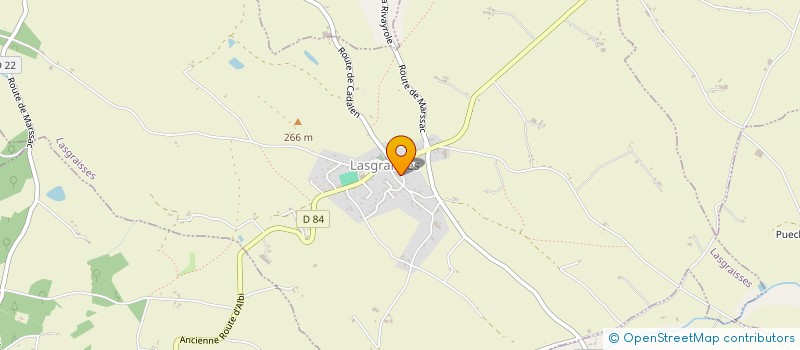 localisation de l'entreprise COMMUNE DE LASGRAISSES  LASGRAISSES