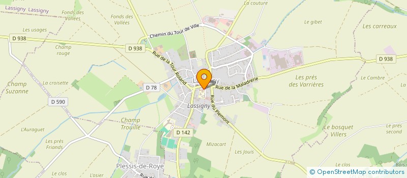 localisation de l'entreprise COMMUNE DE LASSIGNY à LASSIGNY
