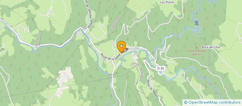 localisation de l'entreprise COMMUNE DE LATOUILLE LENTILLAC  LATOUILLE-LENTILLAC