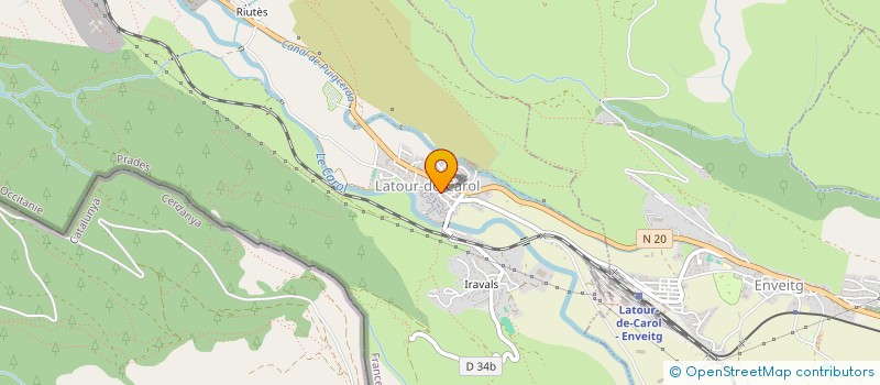 localisation de l'entreprise COMMUNE DE LATOUR-DE-CAROL  LATOUR-DE-CAROL