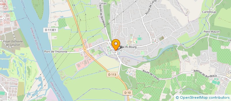 localisation de l'entreprise COMMUNE DE LATRESNE  LATRESNE