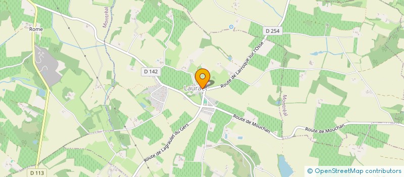 localisation de l'entreprise COMMUNE DE LAURAET  LAURAET
