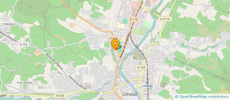 localisation de l'entreprise COMMUNE DE LAURAGUEL  LAURAGUEL