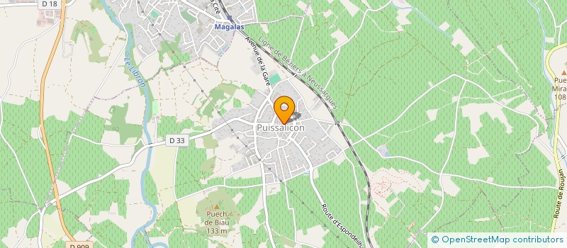 localisation de l'entreprise COMMUNE DE LAURENS  LAURENS