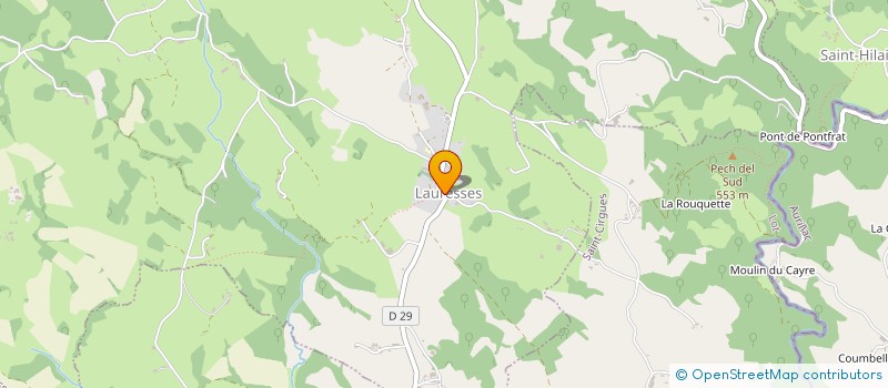 localisation de l'entreprise COMMUNE DE LAURESSES  LAURESSES