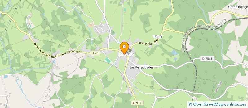 localisation de l'entreprise COMMUNE DE LAURIERE à LAURIERE
