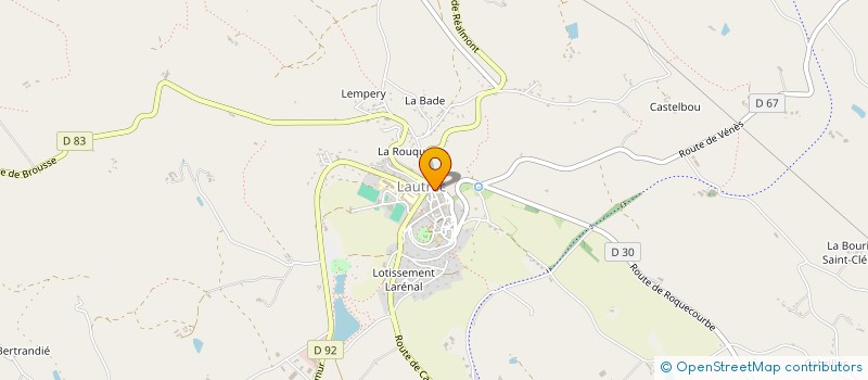 localisation de l'entreprise COMMUNE DE LAUTREC  LAUTREC