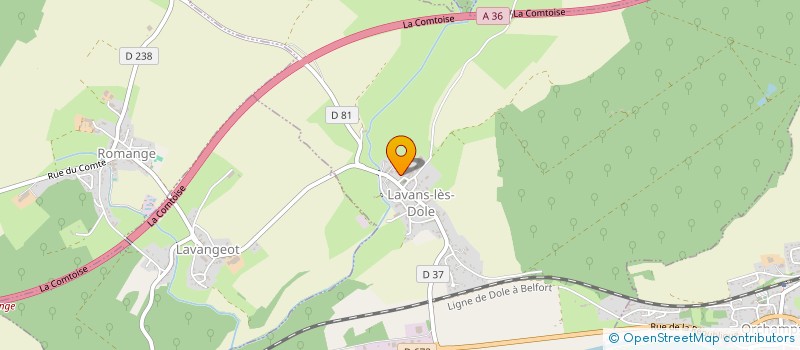 localisation de l'entreprise COMMUNE DE LAVANS LES DOLE  LAVANS-LES-DOLE