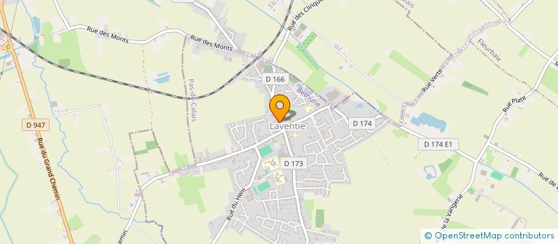 localisation de l'entreprise COMMUNE DE LAVENTIE  LAVENTIE