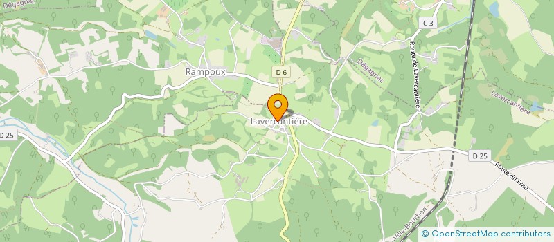 localisation de l'entreprise COMMUNE DE LAVERCANTIERE  LAVERCANTIERE