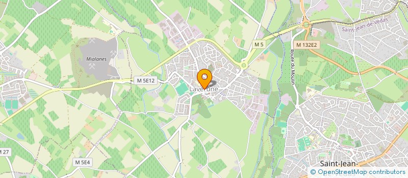 localisation de l'entreprise COMMUNE DE LAVERUNE  LAVERUNE